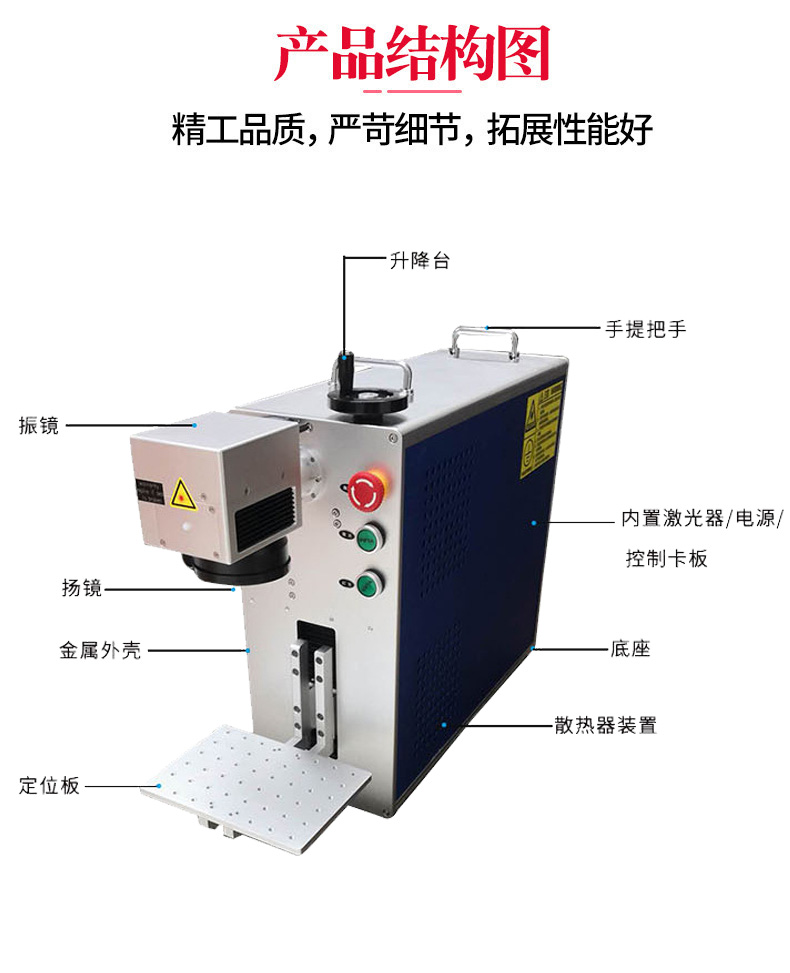 小型光纤激光打标机